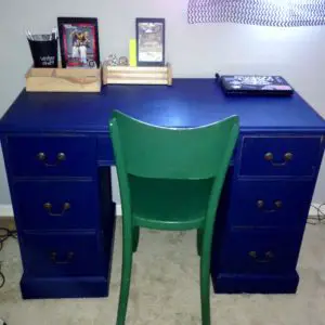 DIY desk re-do, after