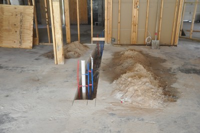 Future kitchen plumbing