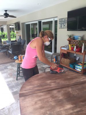 Refinishing a Dark wood table