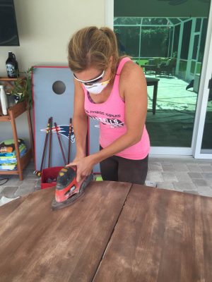 Refinishing a Dark wood table
