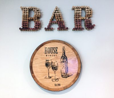 Wine Cork BAR sign