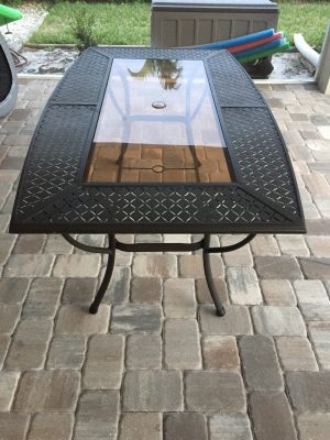 Our Old Outdoor Dining Table