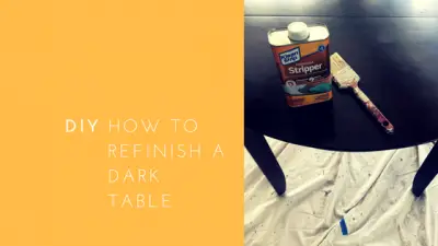 How to Refinish a Dark Wood Table
