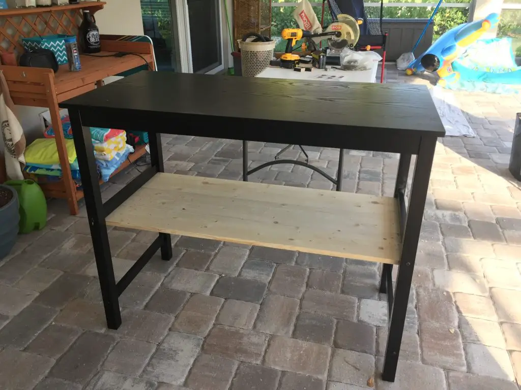 Upcycling old furniture into a bar area