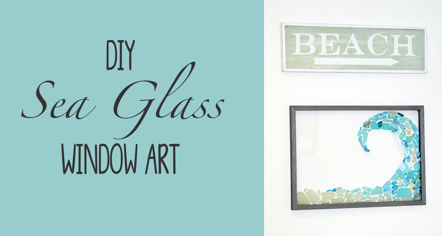 DIY Sea Glass Window Art the House house