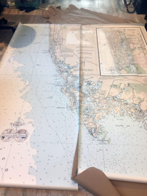 Nautical Chart Wallpaper