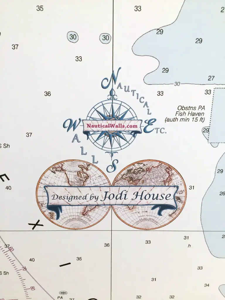 Nautical Map Wallpaper