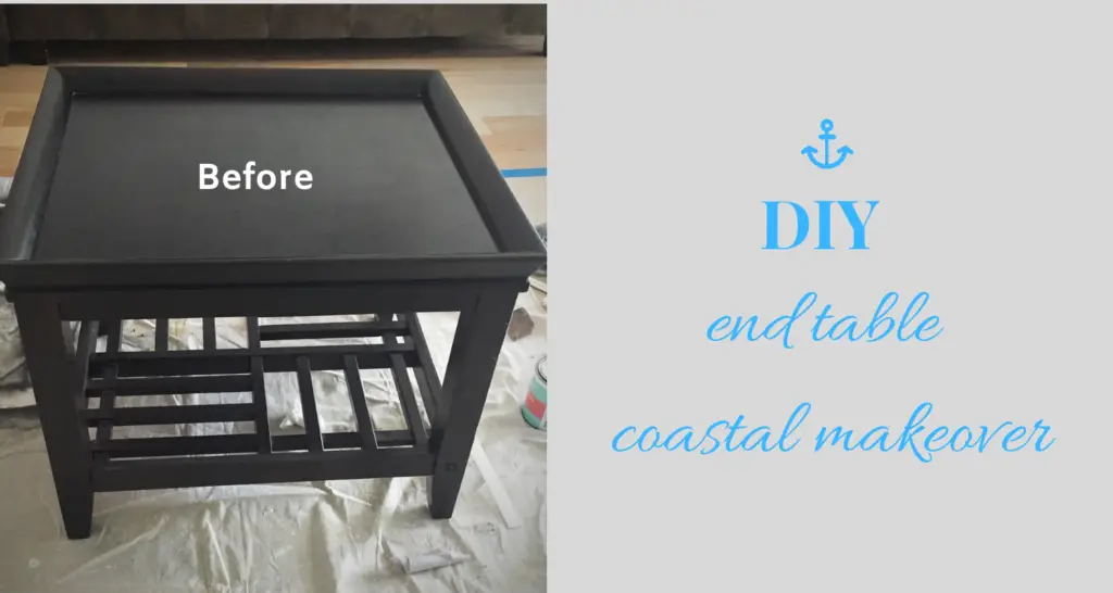 End Table Coastal Makeover the House house