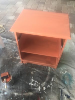 Thrift Store Night Stand Makeover