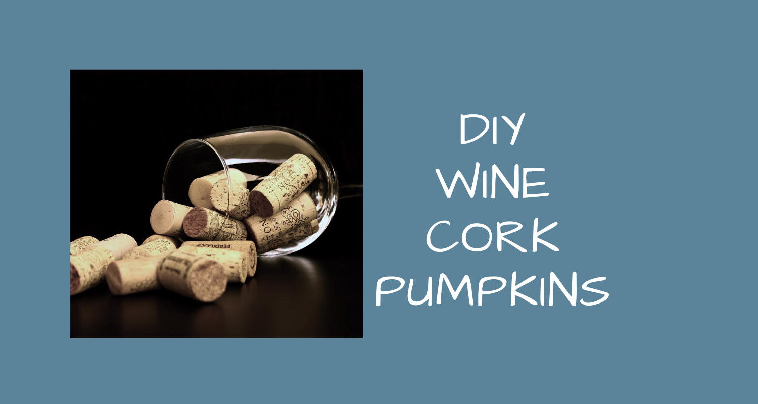 DIY Wine Cork Pumpkins