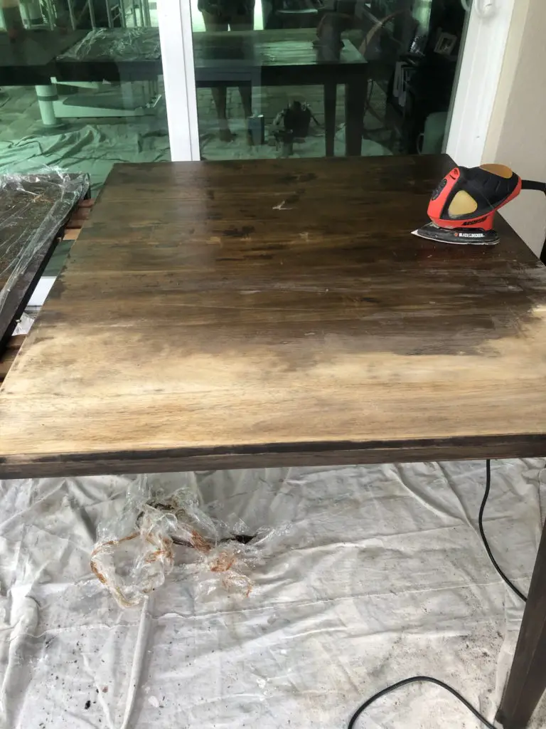 Refinishing our Dining Room Table