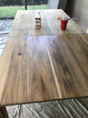 Refinishing our Dining Room Table