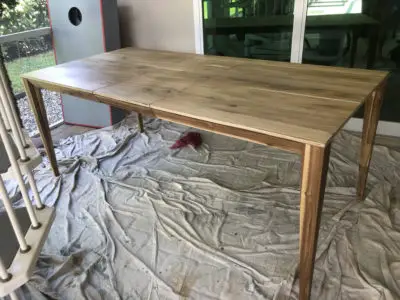 Refinishing our Dining Room Table