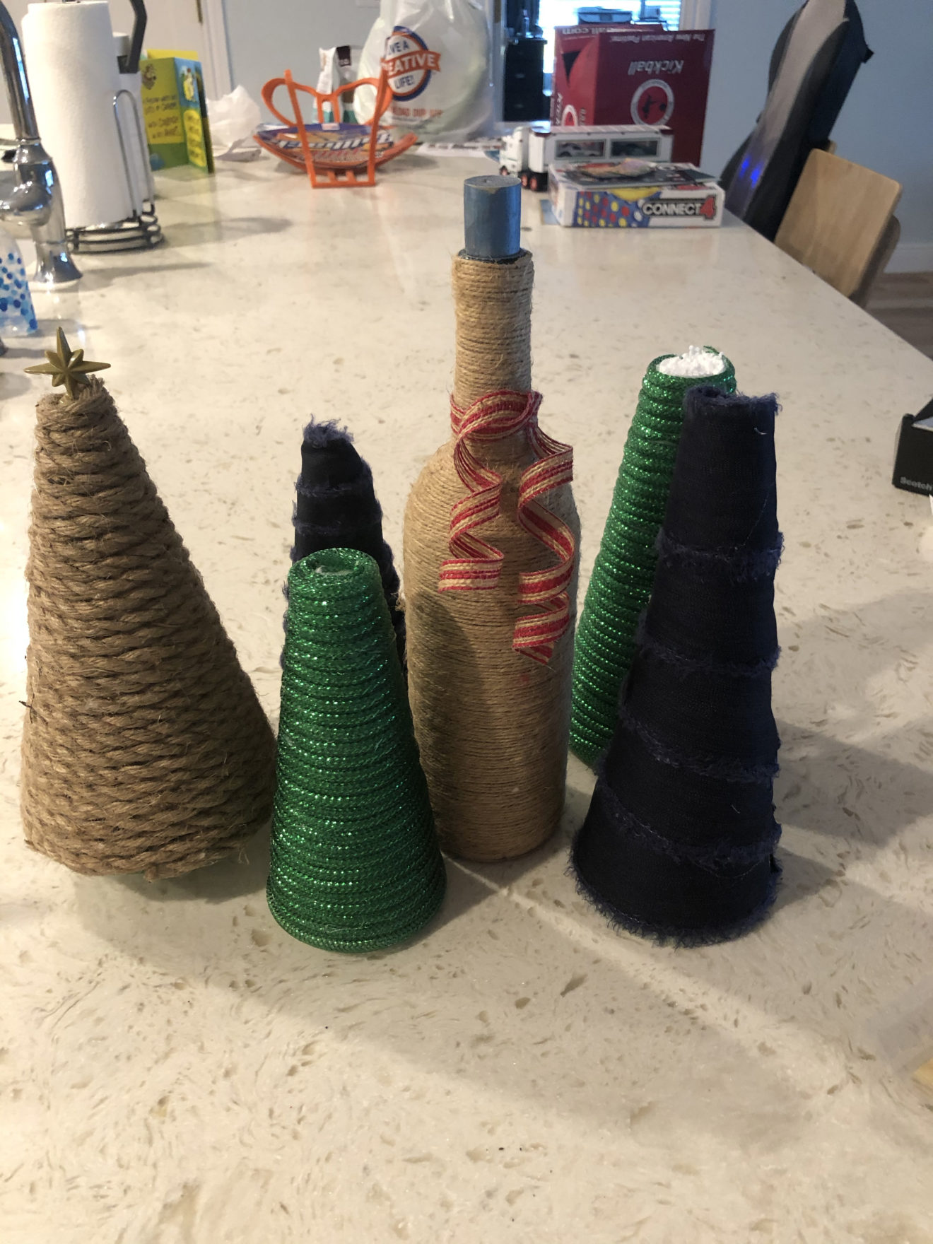 DIY Dollar Tree Christmas Trees the House house
