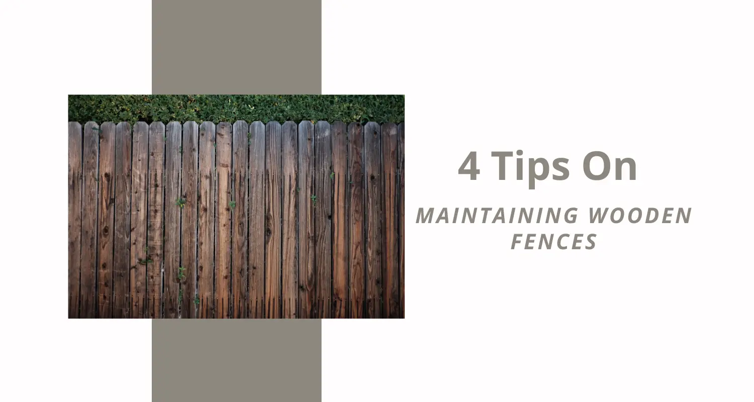 4 Tips on Maintaining Wooden fences