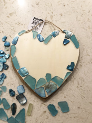 DIY Sea Glass Heart