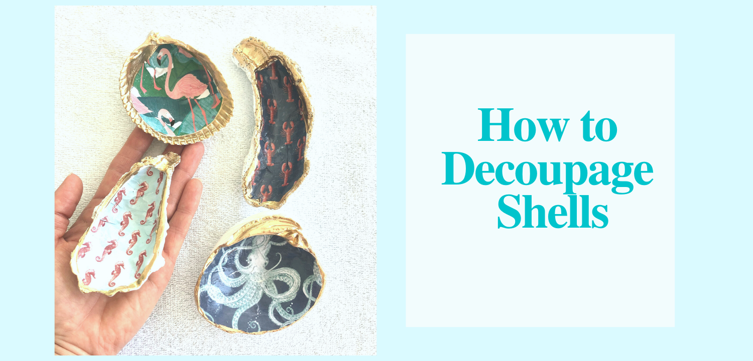 How to Decoupage Shells the House house
