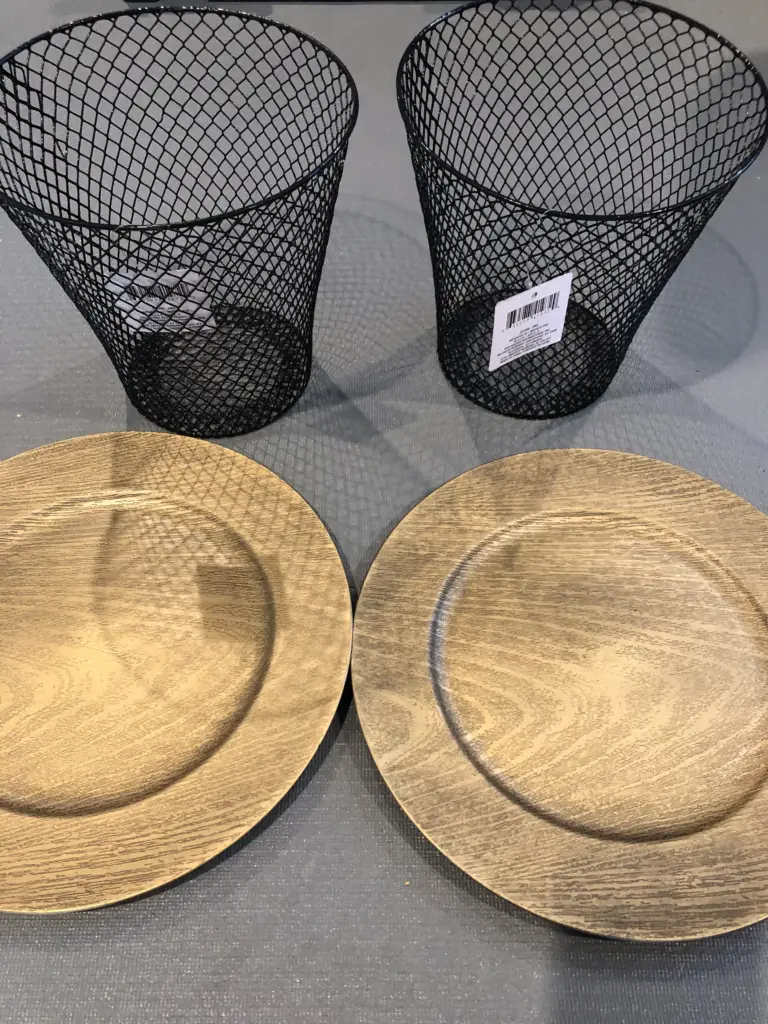 Dollar tree sale silver chargers