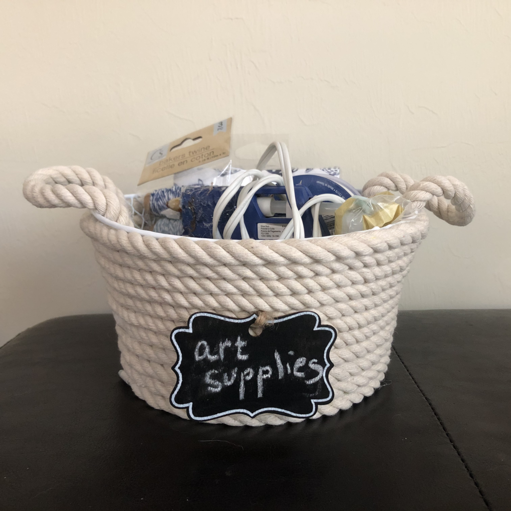 DIY Dollar Tree Rope Basket