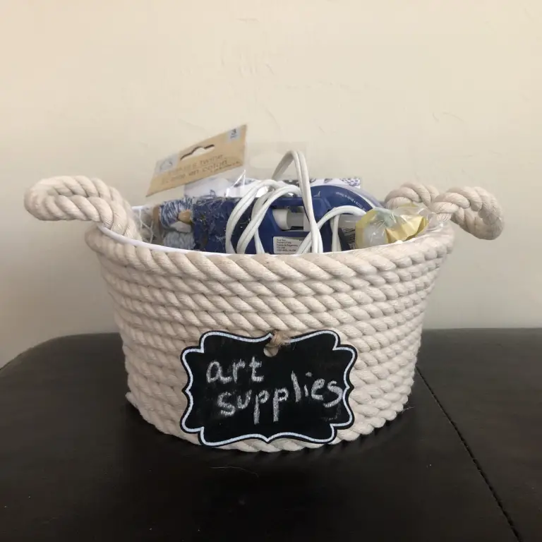 DIY Dollar Tree Rope Basket the House house