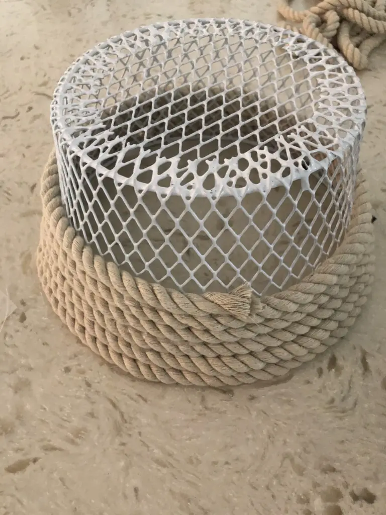 DIY Dollar Tree Rope Basket - the House house %