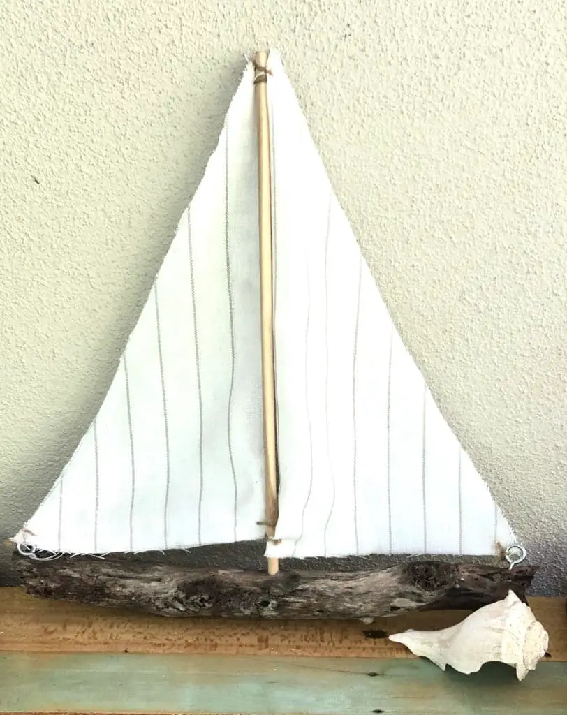 DIY Driftwood Sailboat