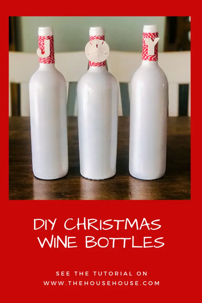 wine bottle Christmas diy