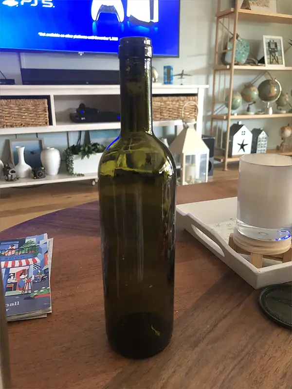 wine bottle christmas diy