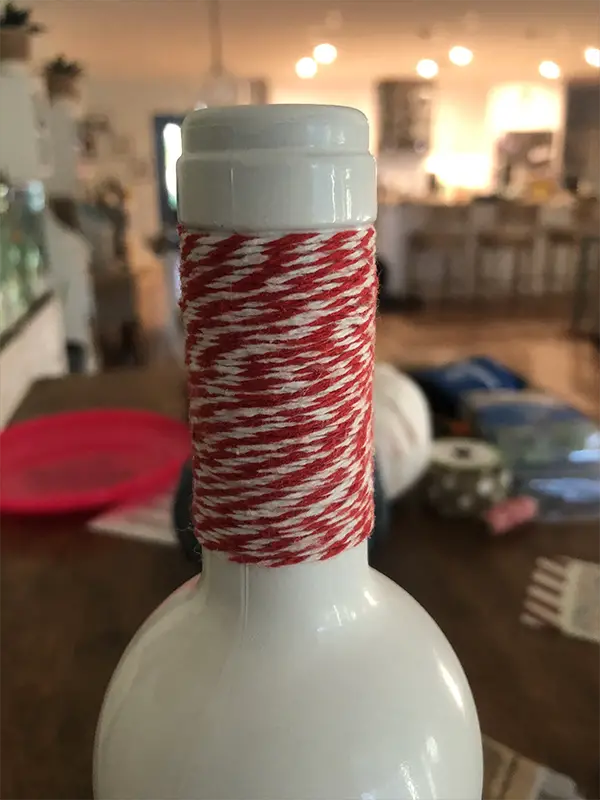 wine bottle christmas diy