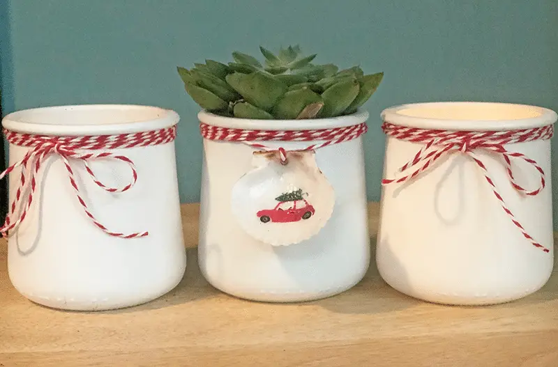 Oui Yogurt Jar Simple Christmas Craft