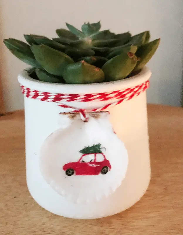 Oui Yogurt Jar Simple Christmas Craft