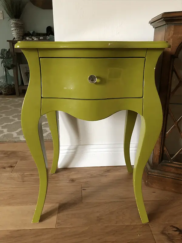 Thrift Store Challenge - Green End Table