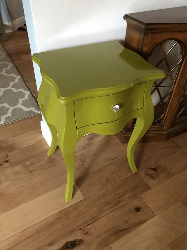 Thrift Store Challenge - Green End Table