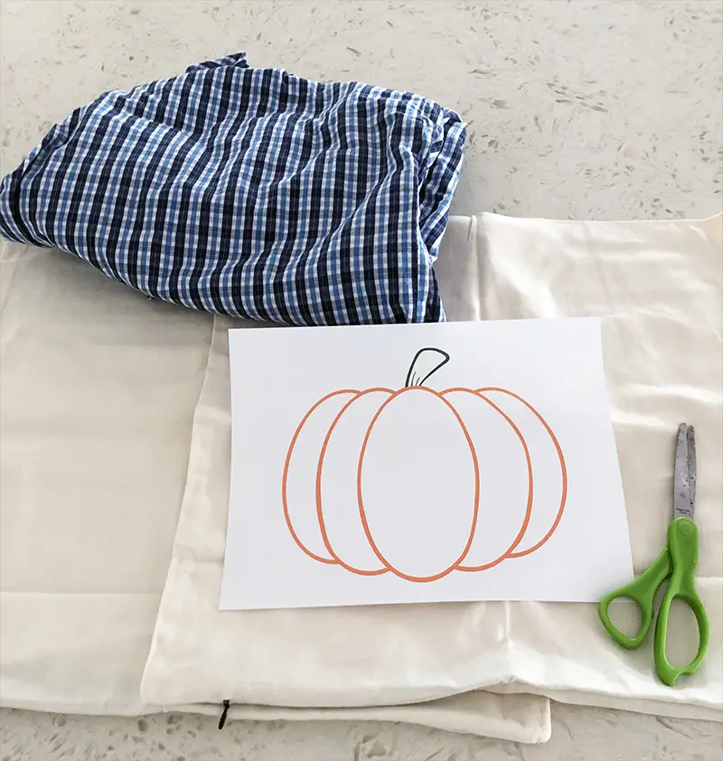 DIY Plaid Pumpkin Pillows