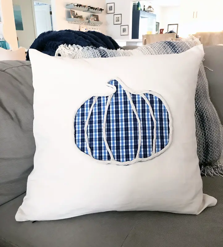 DIY Plaid Pumpkin Pillows