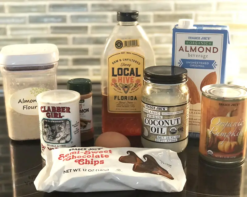 Ingredients in Pumpkin Mug Cake