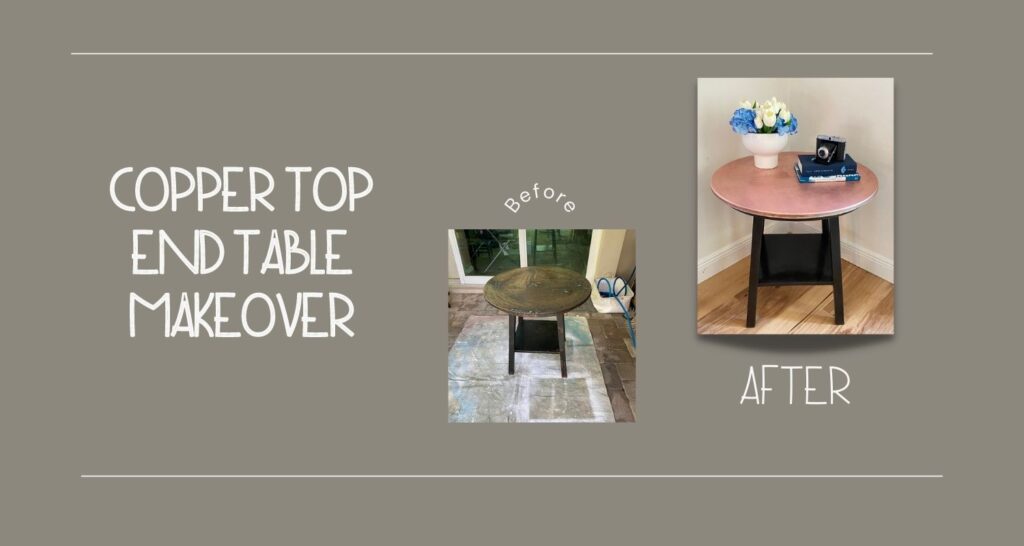 Copper Top Table Makeover Part 1 the House house