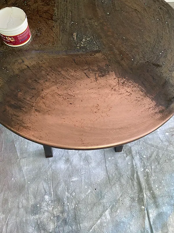 Copper Top End Table - During