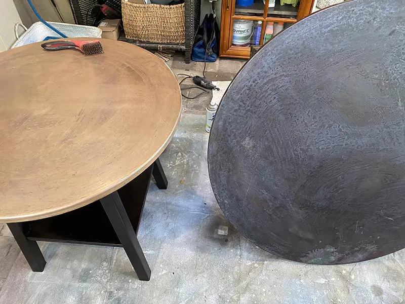 Copper Top End Tables